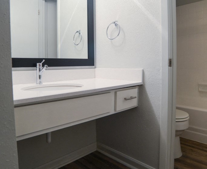 Designer Granite Countertops In All Bathrooms at Jewel, Austin